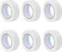 vidaXL Masking Tape - White - 38mm x 50m - Paper - 6 Pieces