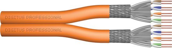 Digitus DK-1743-VH-D-1 netwerkkabel Oranje 100 m Cat7 S/FTP