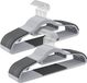 Hoppa! Magazijnstelling - Opbergrek, stellingkast, werkplaatskast, 40x90x180 cm (BxDxH) belastbaar tot 875 kg 5 verstelbare legplanken, metalen legplank, legplank zonder bouten, zwaar rek, kelderrek voor zwaar gebruik grijs-zwart