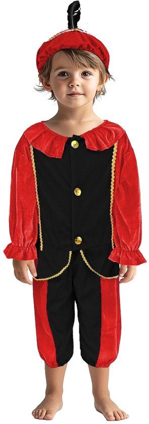 Top1Toys OttoSimon Pietenpak Zwart/Rood 98-104