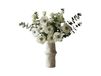 Botané Bouquet artificiel White Satin Anemon-eucalyptus 9 pcs