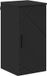 vidaXL Armoire de salle de bain noir 30 x 31,5 x 61 cm Bois d'ingénierie, Métal