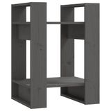 VidaXL Boekenkast/kamerscherm 41x35x57 cm massief grenenhout grijs
