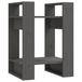 VidaXL Boekenkast/kamerscherm 41x35x57 cm massief grenenhout grijs