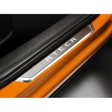 Seat 575071691 Instaplijsten INOX voorkant design roestvrijstalen lijsten decor, met Ateca belettering