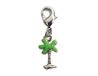 INNSPIRO NICE CHARMS metalen hanger palm groen met karabijnhaak