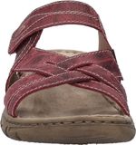 Josef Seibel Brenda 10 Platte sandalen Dames Orchidee Leer Klittenband