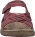 Josef Seibel Brenda 10 Platte sandalen Dames Orchidee Leer Klittenband