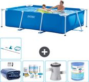 Intex Rechthoekig Frame Zwembad - 260 x 160 x 65 cm - Blauw