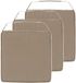Hespéride Coussin de chaise Gerona - 3x - 40 x 40 cm - Marron clair - Carré - Polyester
