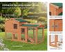Maison de jeu d'extérieur - Maison de jeu pour enfants - 2 étages - 145x45x84 cm - Avec escalier et toboggan - Toit étanche - Cadre en acier inoxydable - Jaune