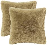 vidaXL - Kussensloop - 2 stuks - HEERLEN - Lichtgroen - 30 x 30 cm - PV Fleece