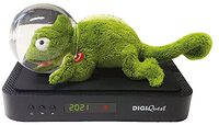 DIGIQUEST 4K Tivãsat Q90 zwart - incl. UGO mascotte Tivàsat kameleon