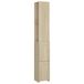 VidaXL Armoire de salle de bain 25x26,5x170 cm bois de chêne sonoma travaillé