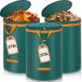 Unyqoos® Set van drie grote tuinafvalzakken met deksel en handige handgrepen