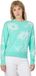 Ragwear Pull femme Morthy Lagoon Green à fleurs Coton Col rond Manches longues S