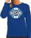 Bellatio Decorations Have fear Scotland is here sweater met sterren embleem in de kleuren van de Schotse vlag - blauw - dames - Schotland supporter / Schots elftal fan trui / EK / WK / kleding S