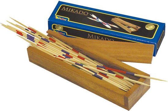 Philos Mikado in houten doos - Behendigheidspel - Nederlands