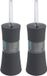 Merkloos 2x stuks toiletborstels antraciet grijs met houder kunststof 38 cm