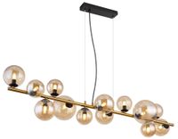 Globo 56135-13H Plafondlamp G9 Messing Glas Metaal