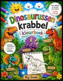 Schattig dinosaurus-kleurboek voor kinderen van 5 tot 15 jaar
