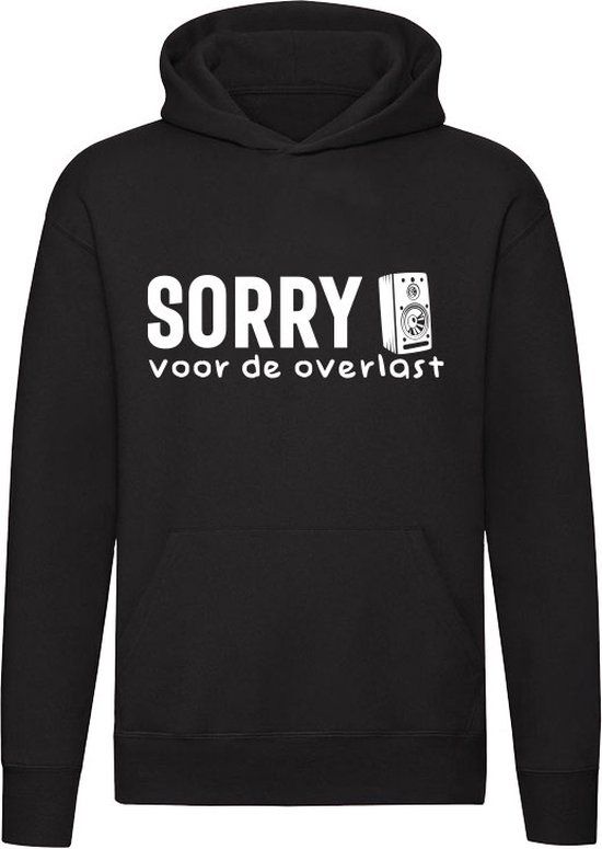 Sorry voor de overlast - Unisex Trui - Zwart - Maat S