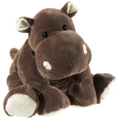 Heunec knuffel Softissimo, Hippo zittend - Bruin - 4001750277977