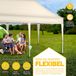 tillvex vouwpaviljoen 3x6m beige