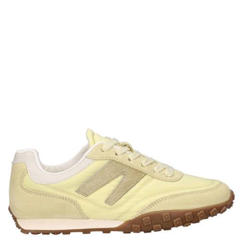Nelson suède sneakers lichtgeel
