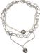 Urban Classics Ocean Layering Necklace Halsketting zilverkleurig Dames