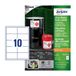 Avery B7173-50 Rechthoekige Permanente Labels Wit 99 x 57 mm 500 stuks