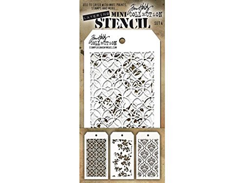 Stampers Anonymous Tim Holtz Mini gelaagde stencilset #4