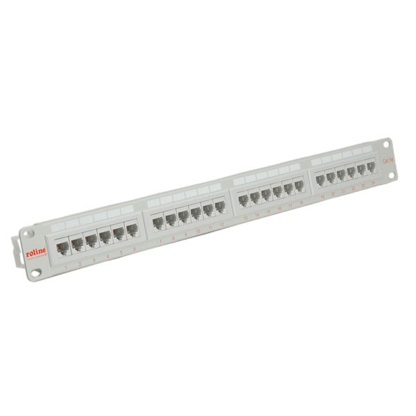 ROLINE Cat.5e, 19" patchpanel, 24 ports
