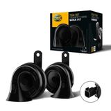 HELLA VALUEFIT Meertonige luchthoorn - HELLA OE-CONNECT HORN TE26 SET - 12V - 110dB(A) - 400Hz-500Hz - Lage toon/Hoge toon - Electrisch - ECE - Behuizingskleur: Zwart - Aantal: 2 - 3FH 012 010-191