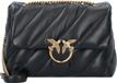 PINKO Leren Schoudertas Love Puff Big CL Sheep Nappa Black - Antique Gold Zwart
