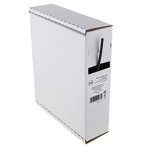 Krimpkous zwart 3:1, 3,0-1,0 mm, 10 meter - dispenserbox