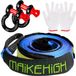 OEM MAIKEHIGH Sleepkabel - 5 meter x 5 cm - 10 ton (22.000 Lbs) Trekkracht - Met 2 Versterkte Haken en 2 Handschoenen - Voor Off-Road Herstel en SUV's - Blauw