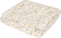 Little Dutch Safari Wonders Wiegdeken - Groen Licht 1 - Biologisch katoen/Fleece - 70 x 100 cm