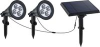lumisky Set van 2 gekoppelde zonne-spotlights 400LM FAMILY SPIKY