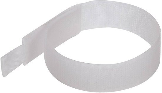 Fixman Klittenband Kabelbinders, 10 Stuks 150 Mm, Wit