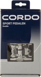 Cordo Sport Double Combi SPD Pedals - Silver - Includes Shoe Plates