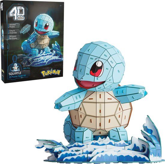 4D Build Pokémon Squirtle 3D Model Set