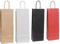 Packadi 40 x Wijntas 14+8x39cm voor 1 Fles wit zwart rood bruin
