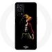 Maniacase Hoesje voor Oppo A55 4G One Piece Manga Anime Luffy Zwarte Achtergrond