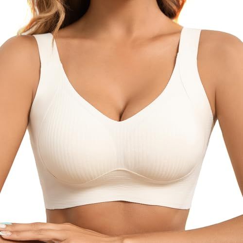 Fittingirls Comfortabele Minimizer Bh voor Grote Borsten Draadloze Volledige Dekking Push-up Optillend Effect Onderarm-gladmakend T-shirtbeha Full Figure Support