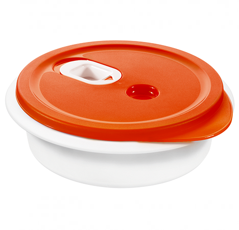 Rotho Babydesign 1760902792 - Voorraaddoos - 1 liter - Rood, Transparant