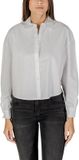 Armani Exchange Long Sleeve Button-Up Cotton Shirt Wo - White
