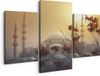 Artaza Canvas Schilderij Drieluik Suleymaniye Moskee In Istanbul - 150x120 - Foto Op Canvas - Canvas Print