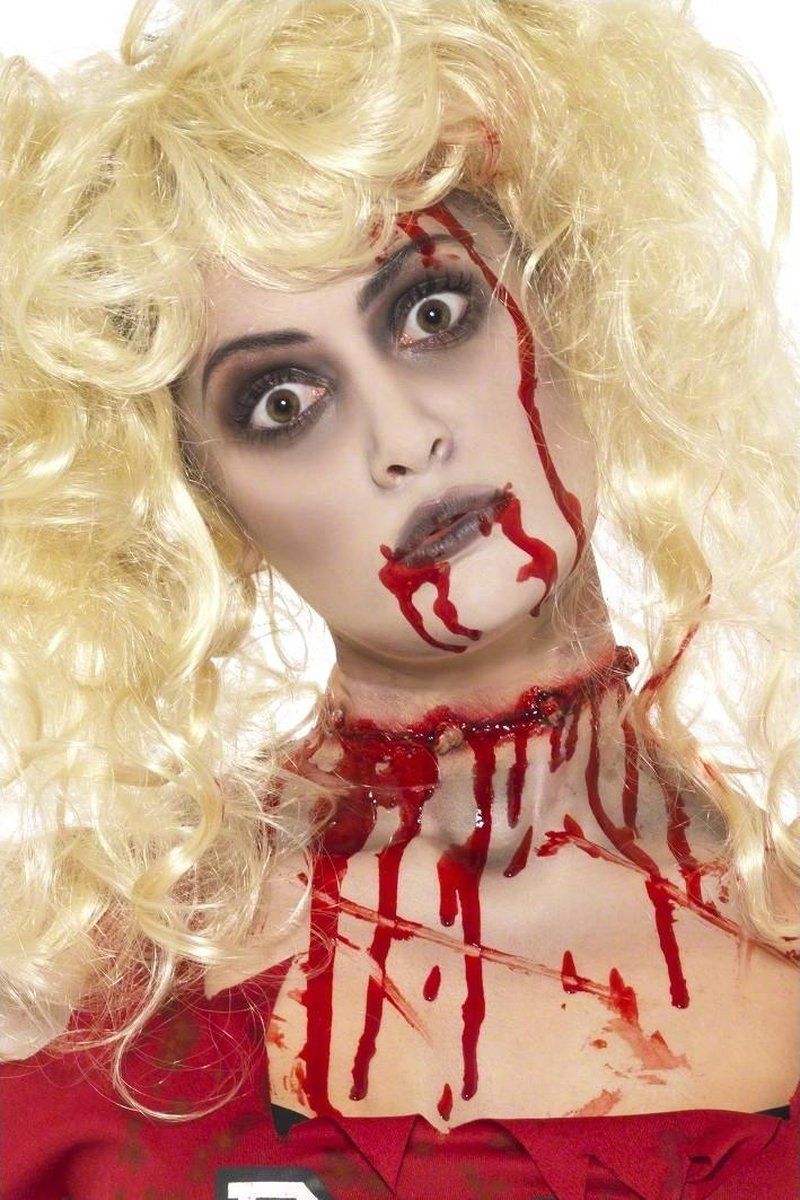 Smiffys Zombie Make Up Set | White & Grey | Synthetic