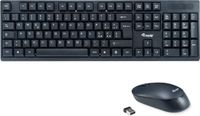 Equip 245223 Toetsenbord Inclusief Muis Kantoor RF Draadloos QWERTY Italiaans Zwart